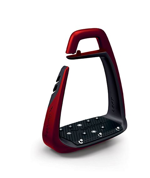 Freejump Steigbügel Soft Up Classic Pearl Rot/ Schwarz