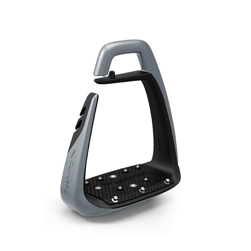 Freejump Steigbügel Soft Up Classic Pearl Silber/ Schwarz