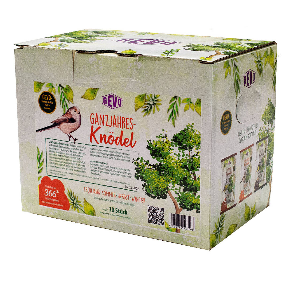 Gevo Ganzjahresknödel 30 Stück à 90 g (Karton) Ohne Netz