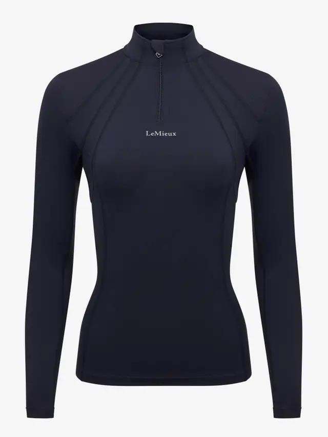 LeMieux Mia Mesh Langärmeliger Base Layer Navy, Gr. 42