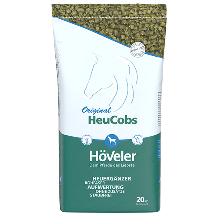 Höveler Heu-Cobs 20 kg Sack Staubfreie Heu Cobs zur Optimierung des Raufutters