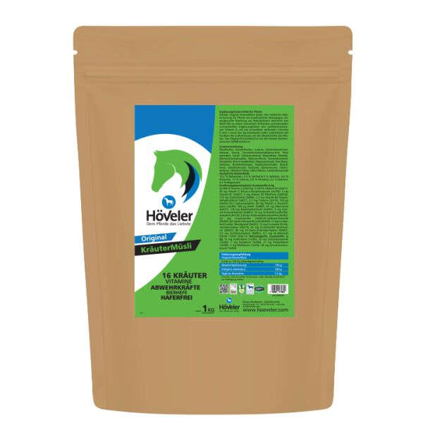Höveler Kräuter Müsli 1 kg Beutel Die geballte Kräuterpower
