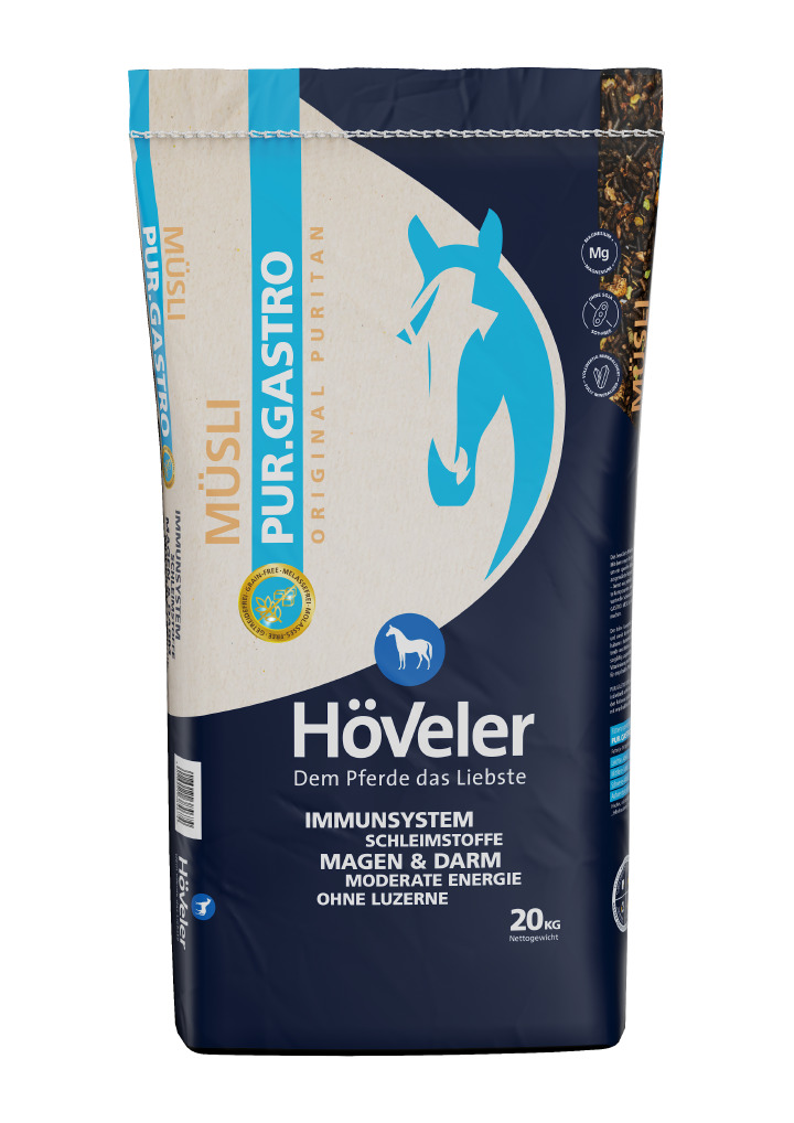 Höveler Pur.Gastro Müsli 20 kg für magen- und darmempfindliche Pferde