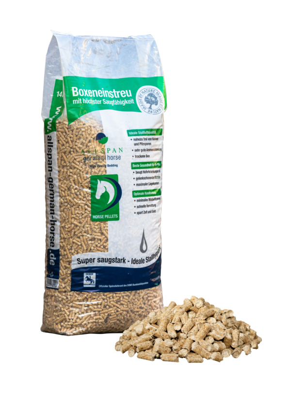 Allspan German Horse Pellets - 660 Stück Matratzen-Einstreu / 660 Stück - 9240 kg frei Haus