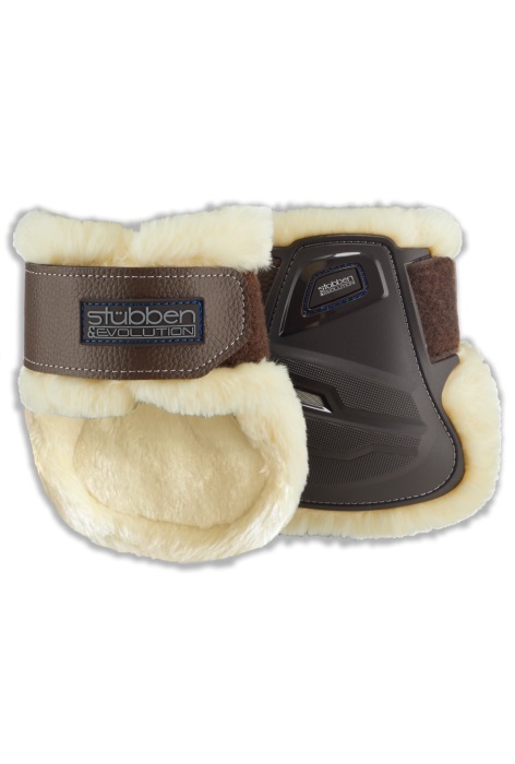 Stübben Hybrid Streichkappen Fleece Braun, Gr. L