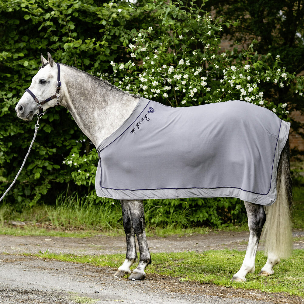 Usg Fleecedecke ponylove Grau/Marine, Gr. 155 cm