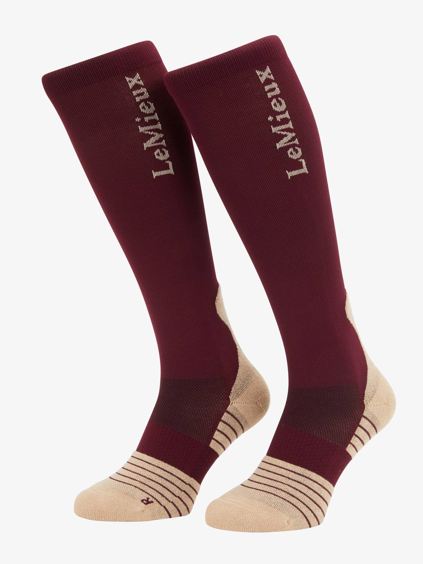 LeMieux Reitsocken Performance Burgundy, Gr. L
