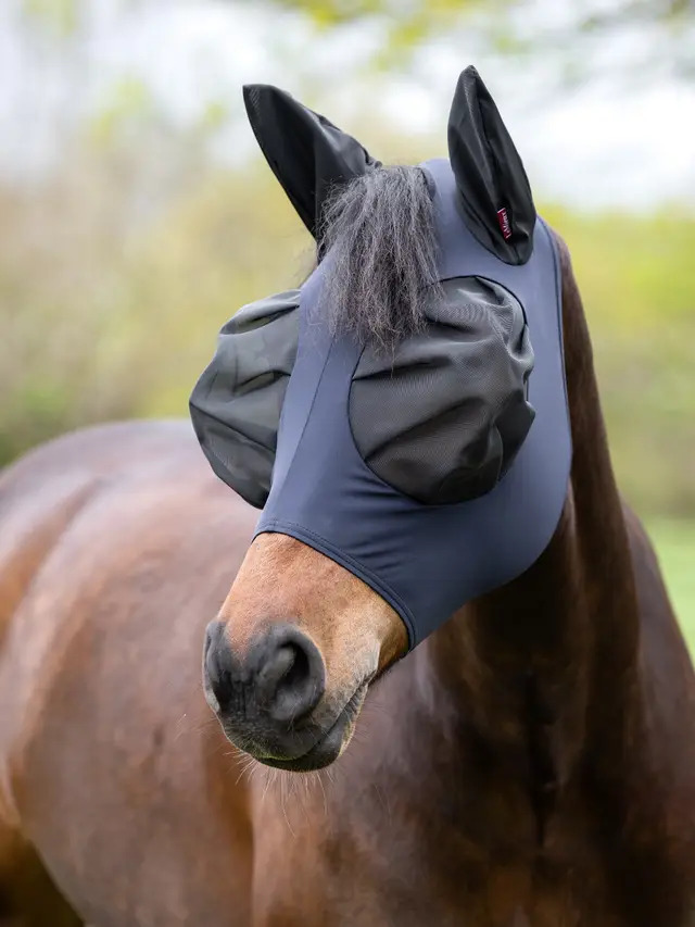 LeMieux Bug Relief Halbmaske Navy, L
