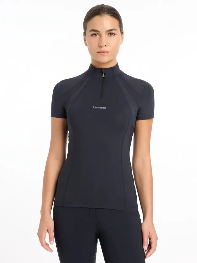 LeMieux Mia Mesh Kurzärmeliger Base Layer Navy, Gr. 34