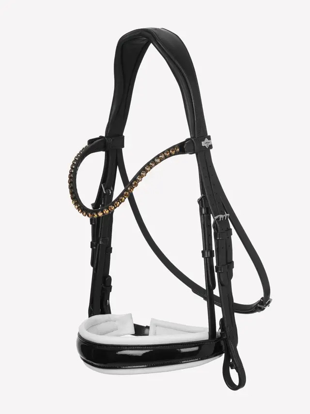 LeMieux Kudos Kandare Black/White, Pony