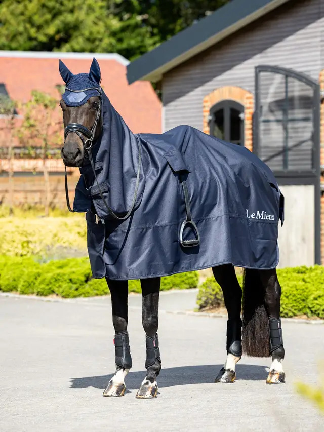 LeMieux Regenschutz-Reitdecke Navy, L