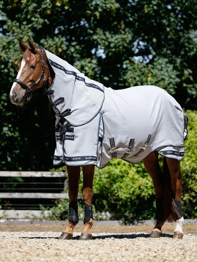 LeMieux Kudos AeroGuard Fly Rug Silver, 140 cm