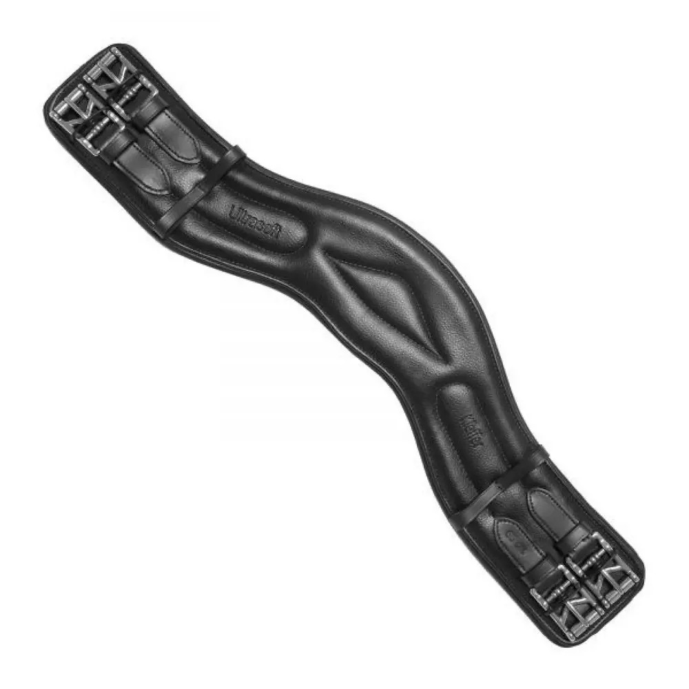 Kieffer Leder Sattelkurzgurt Ultrasoft Schwarz, Gr. 80 cm