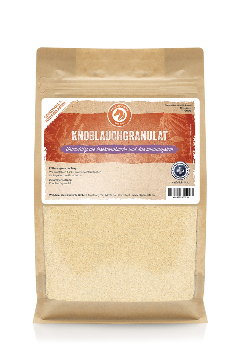 Hippoforte Knoblauchgranulat 1 kg Naturbelassenes Knoblauchgranulat