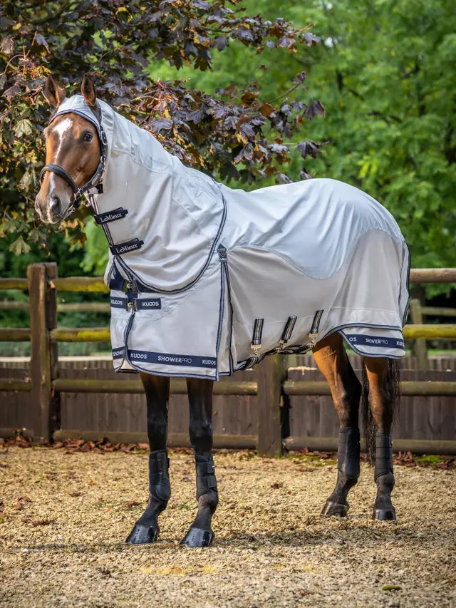 LeMieux Kudos Shower Pro Waterproof Fly Rug Grey, 165 cm