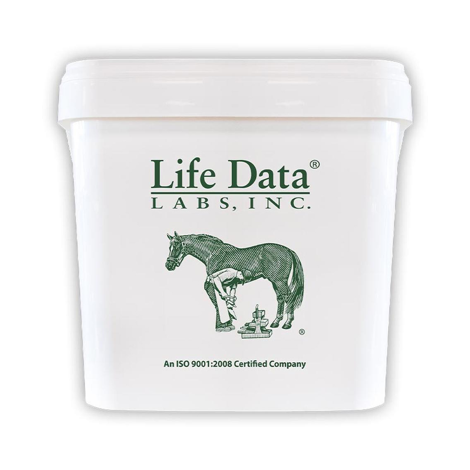 Life Data Leerer Eimer mit Deckel zur Futteraufbewahrung für Life Data Farrier's Formula