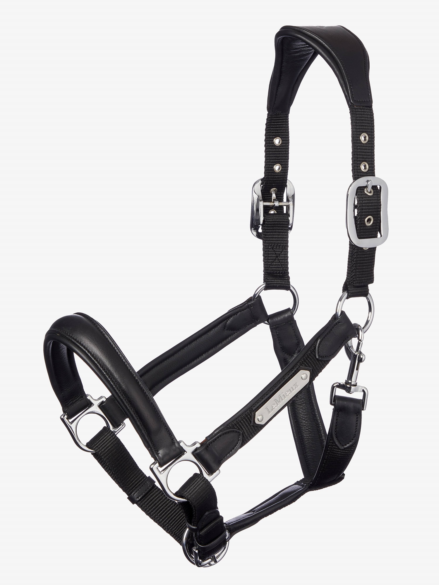 LeMieux Lederhalfter Capella Black/ Black, Cob