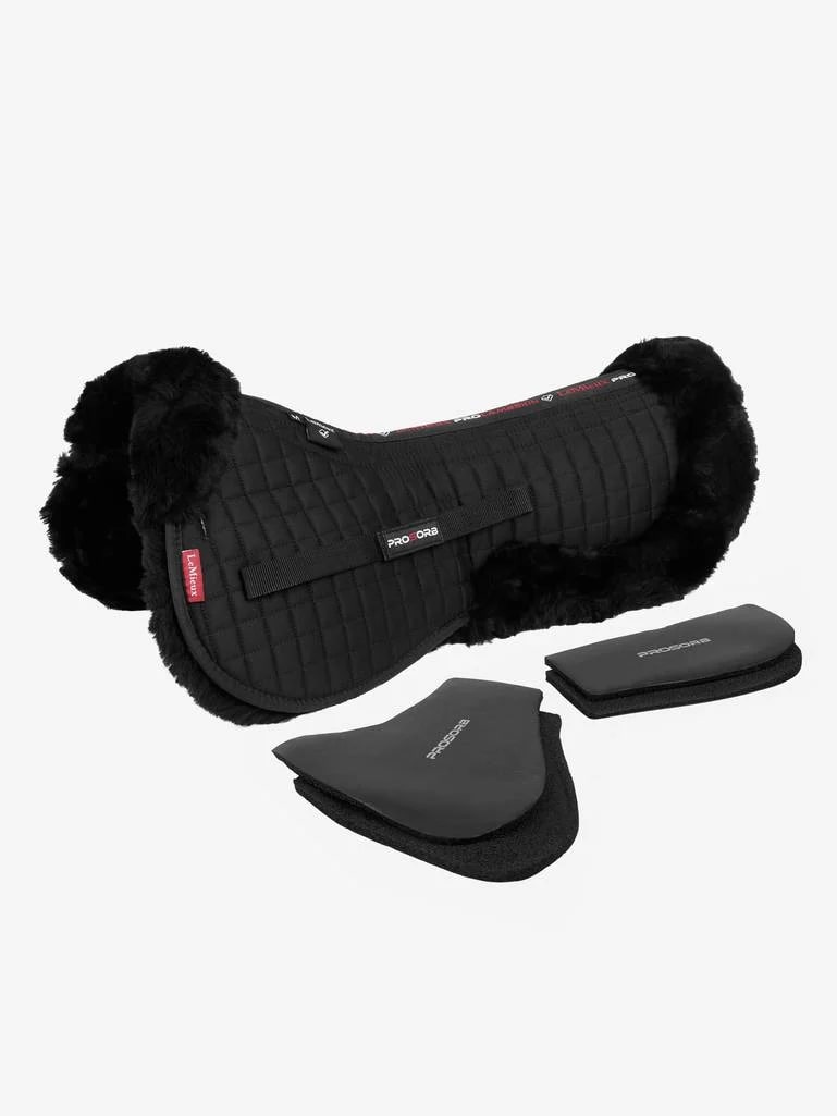 LeMieux ProSorb Lammfell Halfpad Black/black, L