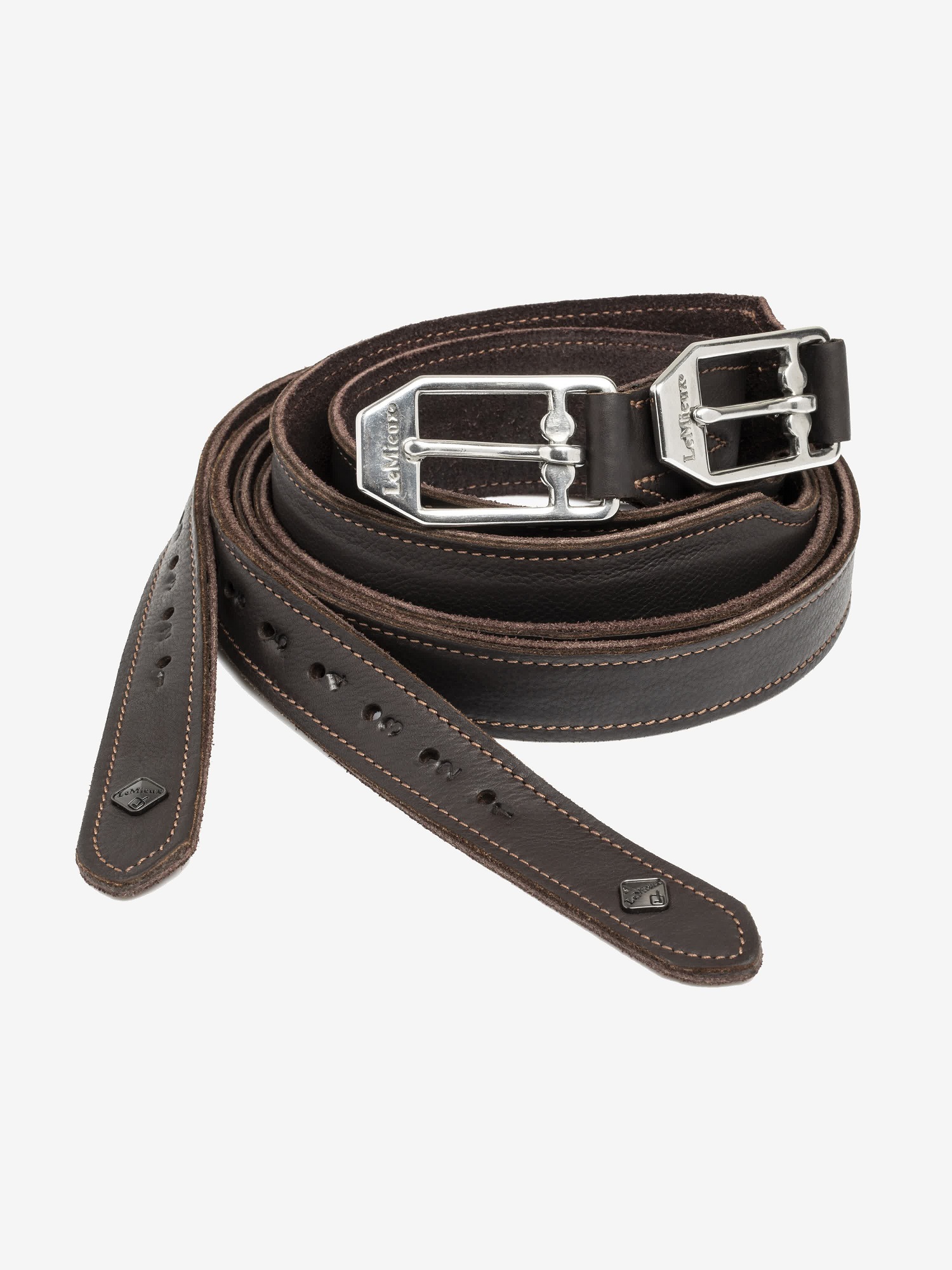 LeMieux Vector Pro Leder Steigbügelriemen Brown, 130cm