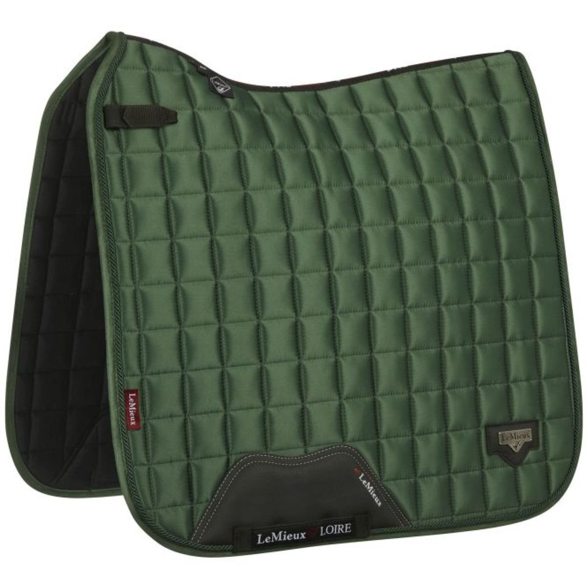 LeMieux Loire Classic Satin Dressurschabracke Hunter Green, Wb