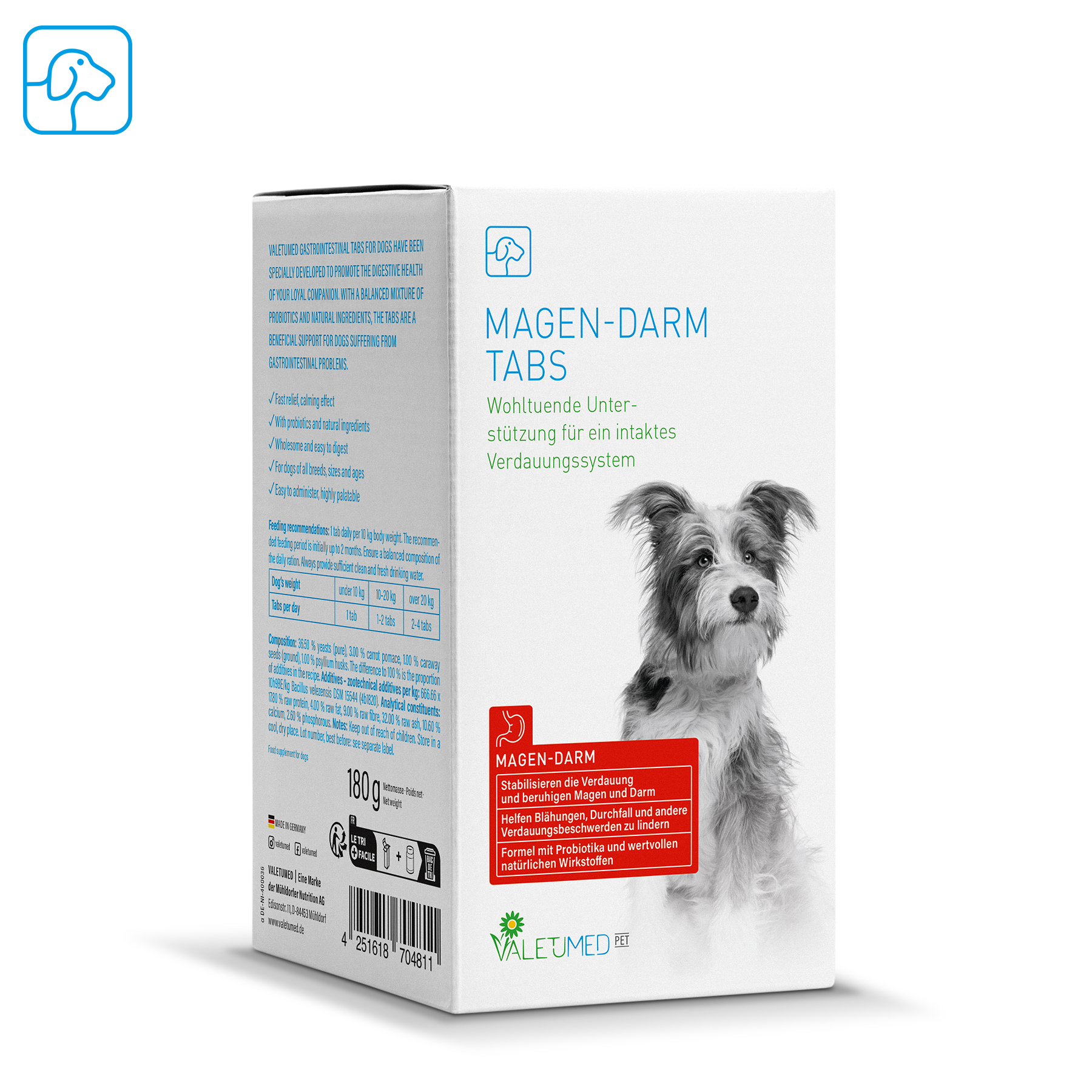 Valetumed Magen Darm Tabs 180 g Unterstützung eines gesunden Verdauungssystems