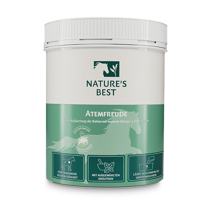 Natures Best Atemfreude 600 g Dose Mit isländisch Moos und natürlicher Omega-3- Fettsäuren