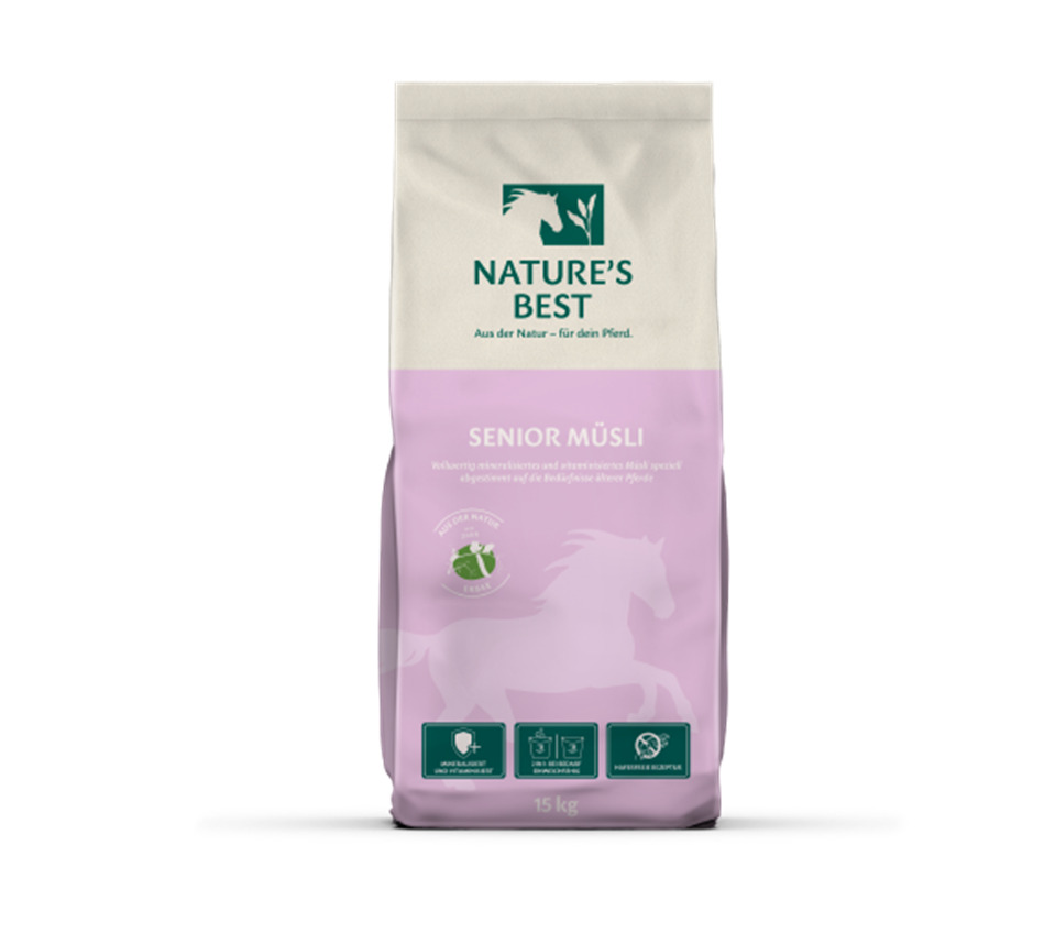 Natures Best Senior Müsli 15 kg Sack vitaminisiert & mineralisiert