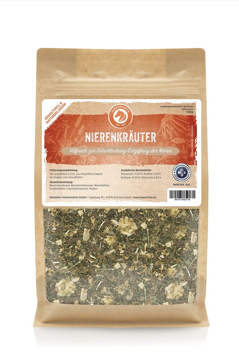 Hippoforte Nierenkräuter 0,5 kg Unterstützt den Nierenstoffwechsel