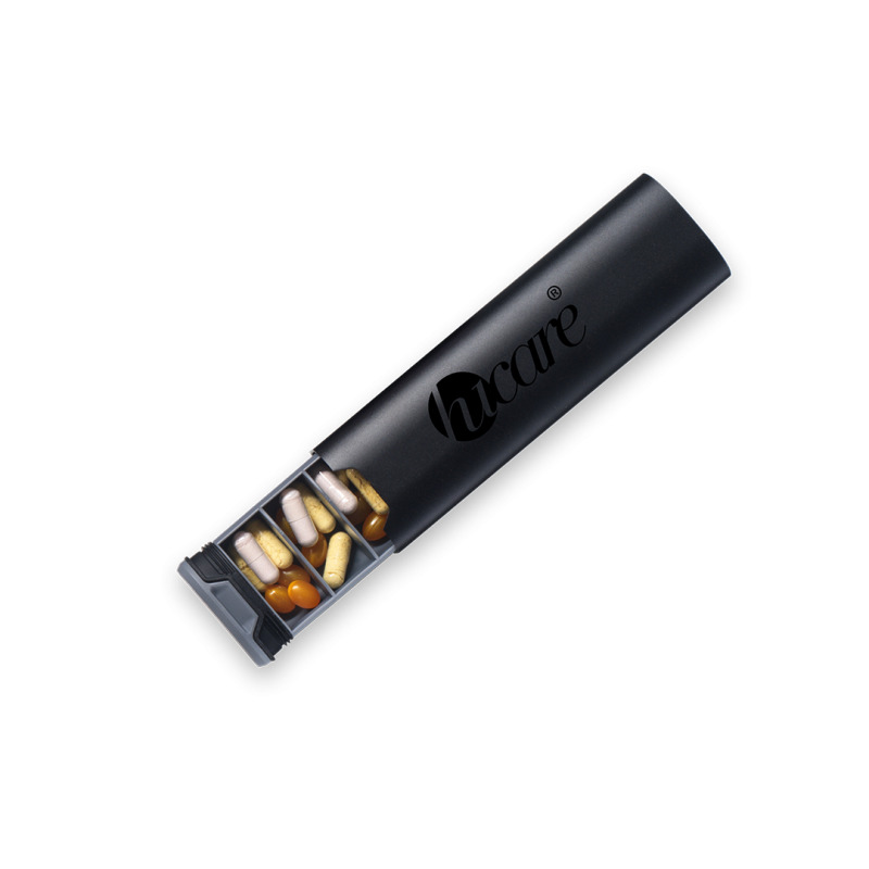 hucare Pillendose 7 Tage midnight black Extras