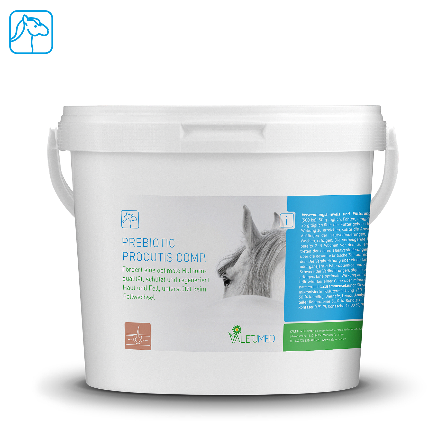 Valetumed Prebiotic Procutis comp. 2,5 kg Förderung von optimalen Huf, Fell und Haut