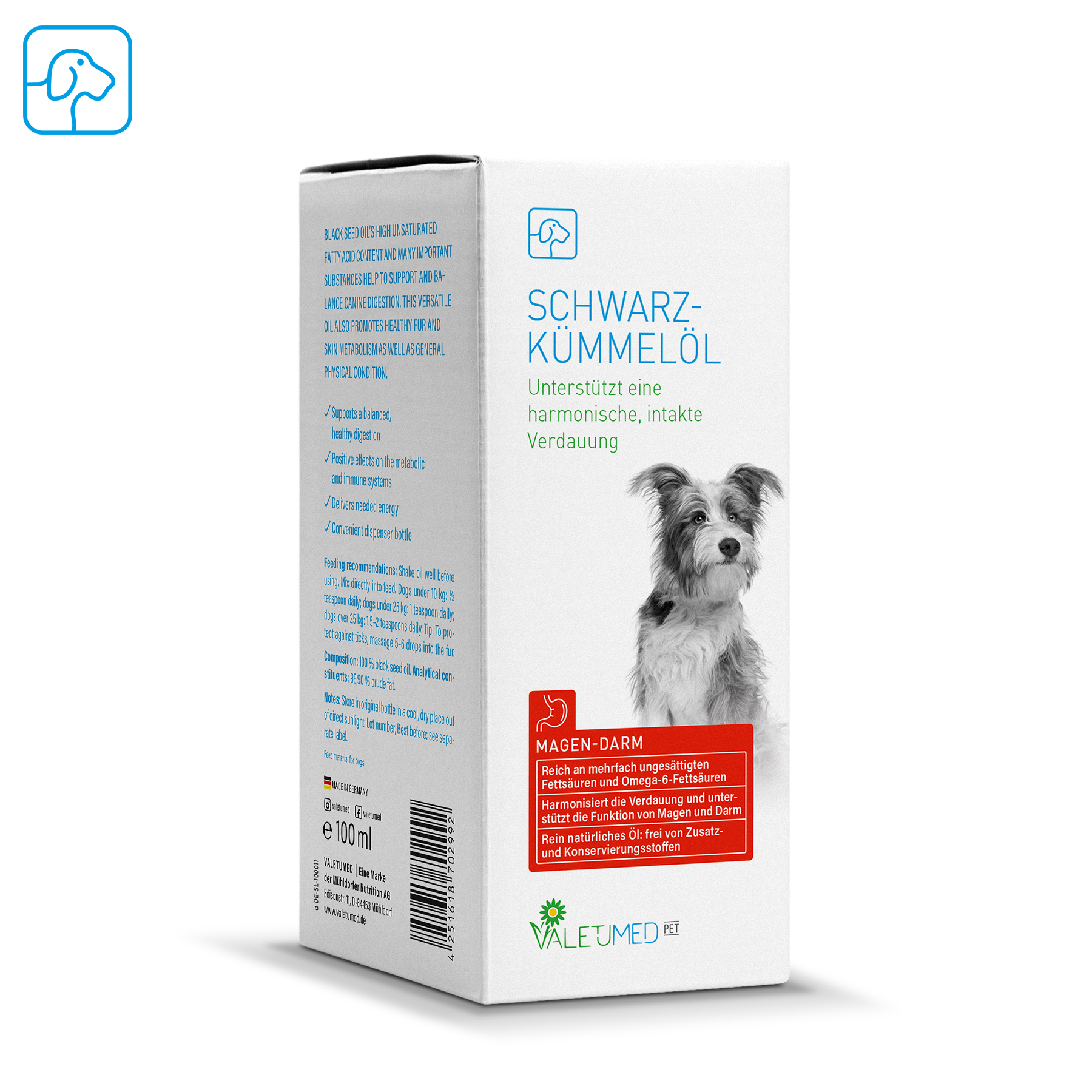 Valetumed Schwarzkümmelöl 100 ml Unterstützt eine harmonische und intakte Verdauung