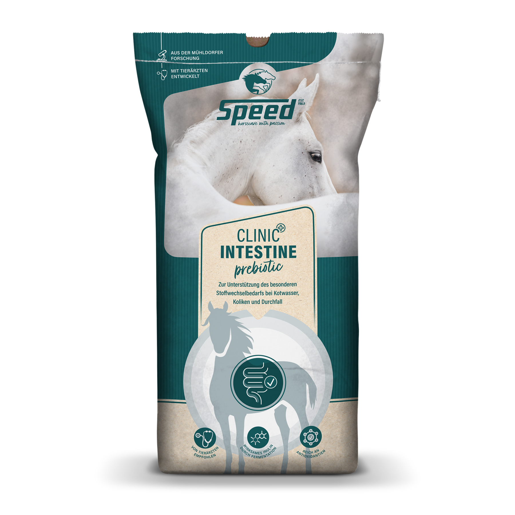 Speed Clinic intestine prebiotic Müsli 20 kg Bei Kotwasser, Koliken, Durchfall & schlechter Futterverwertung