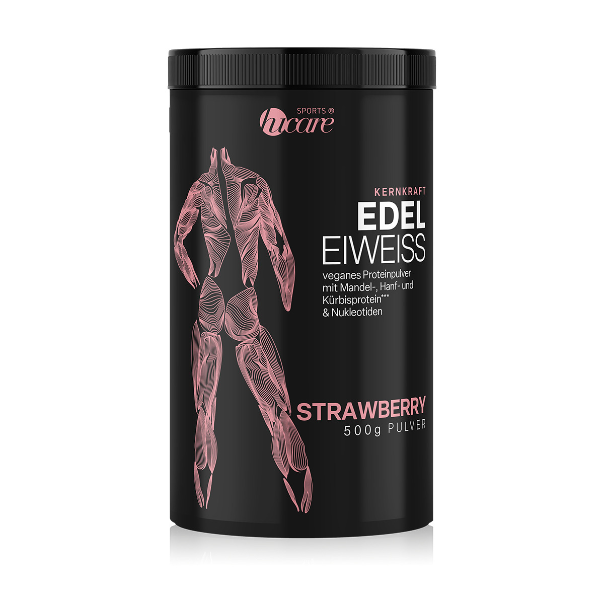 hucare Edel-Eiweiß Strawberry 500 g Pulver Kernkraft