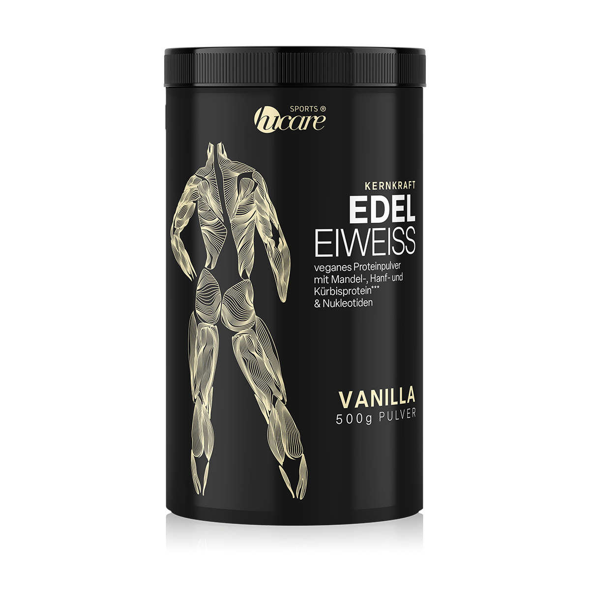 hucare Edel-Eiweiß Vanilla 500 g Pulver Kernkraft