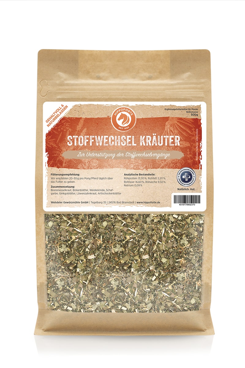Hippoforte Stoffwechsel Kräuter 0,5 kg Kräutermischung für den Stoffwechsel