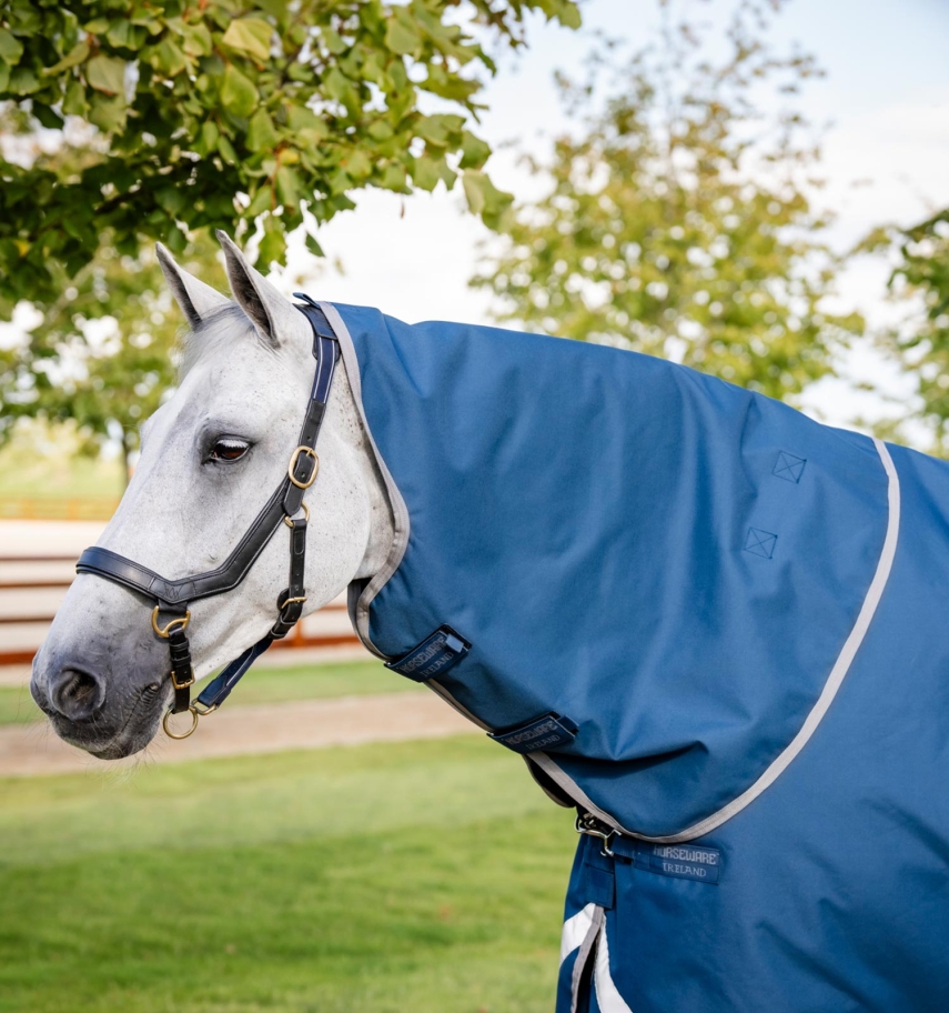 Horseware Ionic Therapy Turnout Halsteil 0g Imperial Blue/Silver & Navy, Gr. X Large