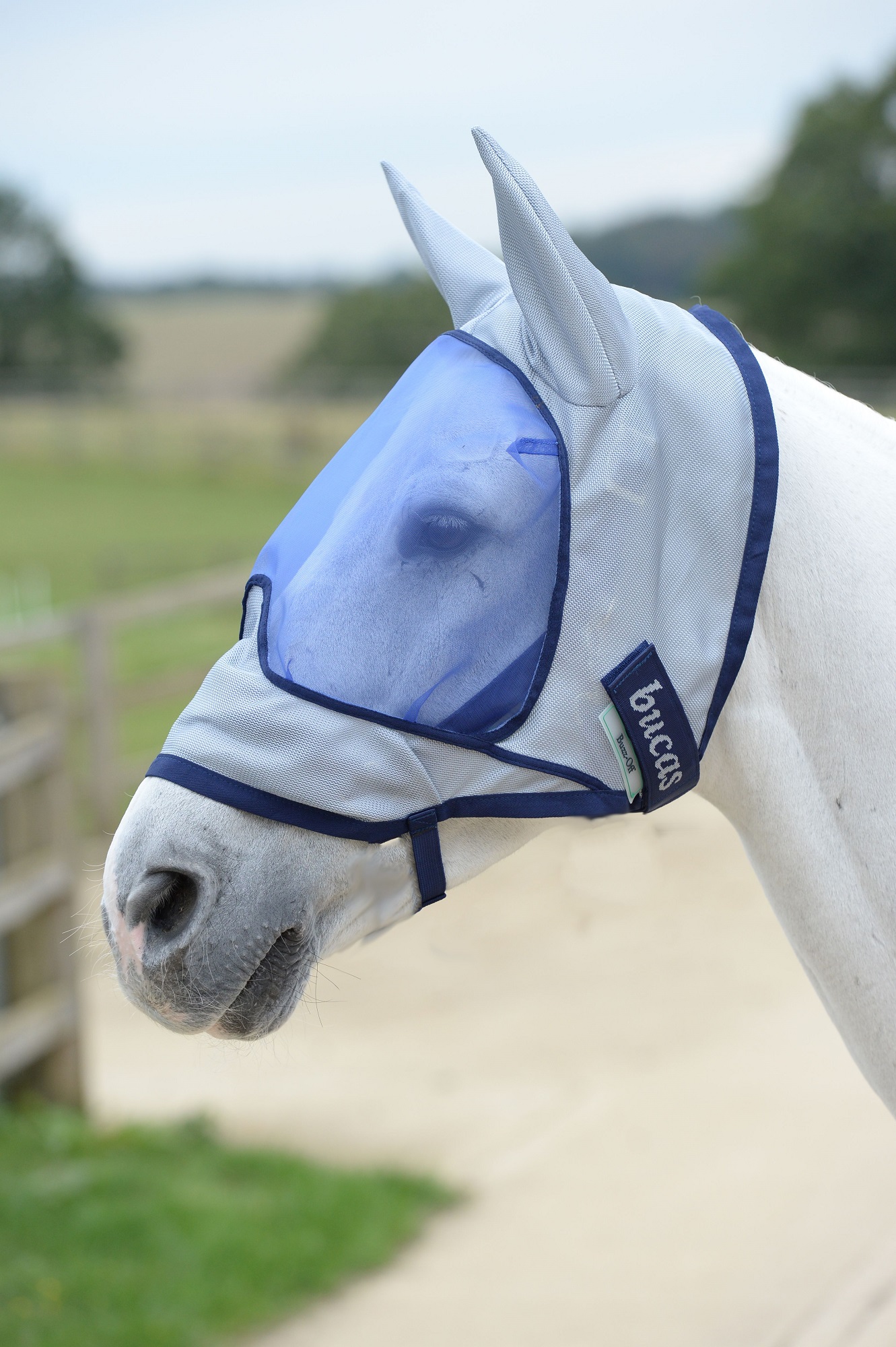 Bucas Buzz-Off Deluxe Fliegenmaske Blue, 145/L