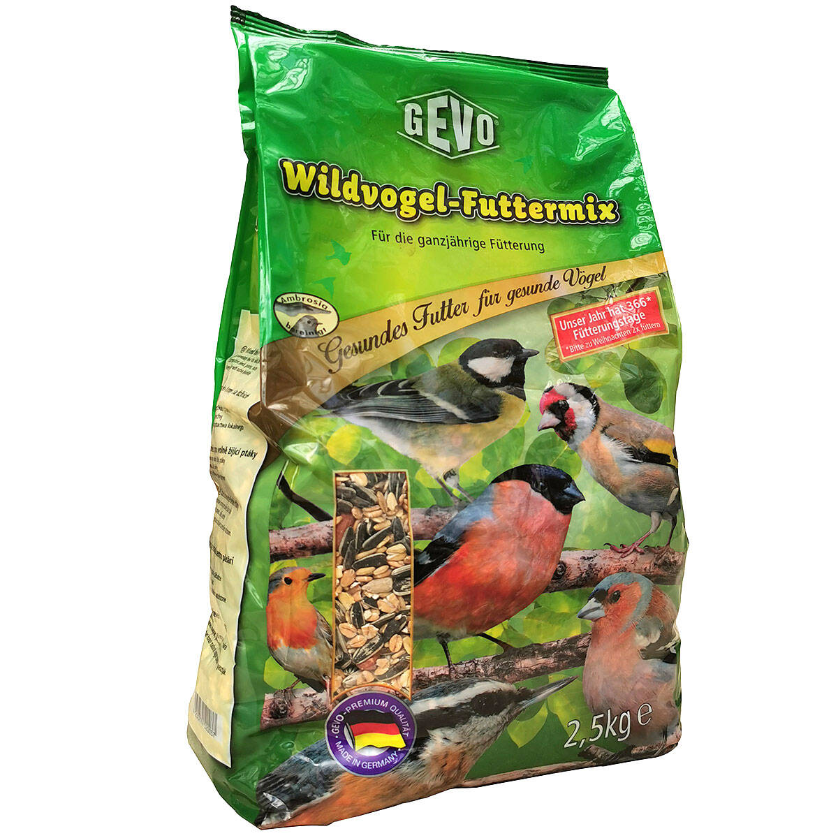 Gevo Wildvogel-Futtermix 2,5 kg Für die Ganzjahresfütterung