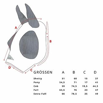 Produkt Bild Shires FlyGuard Pro Stretch Fliegenmaske 2