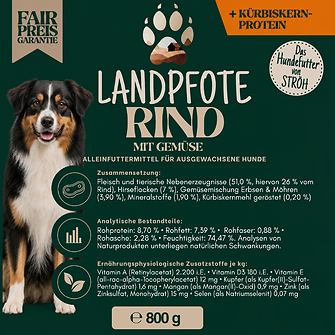 Produkt Bild Landpfote - Rind mit Gemüse 6 x 800 g 2