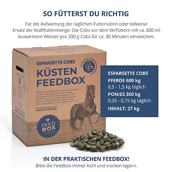 Produkt Bild STRÖH Küsten Esparsette Cobs 27 kg Feedbox 4