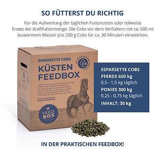 Produkt Bild STRÖH Küsten Esparsette Cobs 30kg Feedbox 4