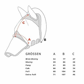 Produkt Bild Shires FlyGuard Pro Fine Mesh Fliegenmaske mit Ohren 2