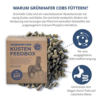 Produkt Bild STRÖH Küsten Grünhafer Cobs 27 kg Feedbox 2