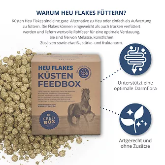 Produkt Bild STRÖH Küsten Heu Flakes 20 kg Feedbox 3