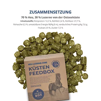 Produkt Bild STRÖH Küsten Heu-Luzerne Cobs 25 kg Feedbox 2