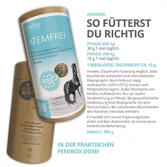 Produkt Bild STRÖH Atemfrei 900g Feedbox Dose 4