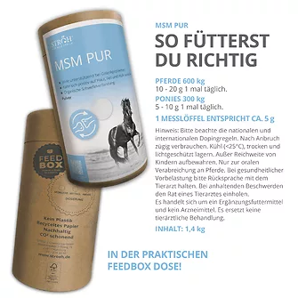 Produkt Bild STRÖH MSM Pur 1,4 kg Feedbox Dose 4