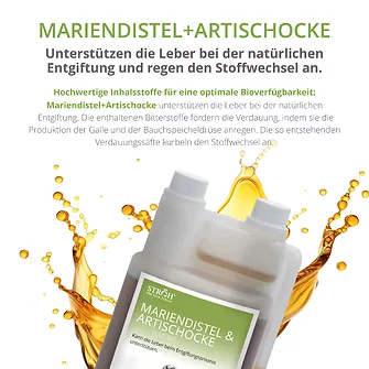 Produkt Bild STRÖH Mariendistel & Artischocke flüssig 1L 3