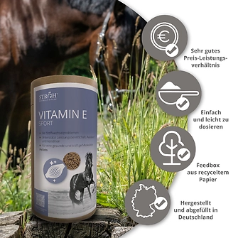 Produkt Bild STRÖH Vitamin E 1,2 kg Feedbox Dose 5